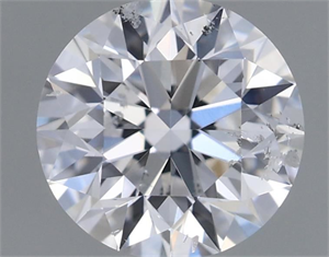 Picture of Natural Diamond 0.70 Carats, Round with Excellent Cut, D Color, SI2 Clarity and Certified by GIA