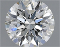 Natural Diamond 0.40 Carats, Round with Excellent Cut, J Color, VS2 Clarity and Certified by GIA