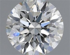Picture of Natural Diamond 0.40 Carats, Round with Excellent Cut, J Color, VS2 Clarity and Certified by GIA