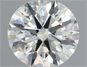 Natural Diamond 0.45 Carats, Round with Excellent Cut, J Color, IF Clarity and Certified by IGI