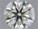Natural Diamond 0.50 Carats, Round with Very Good Cut, I Color, VVS2 Clarity and Certified by IGI