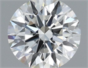 Natural Diamond 0.55 Carats, Round with Excellent Cut, J Color, IF Clarity and Certified by GIA