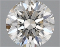 Natural Diamond 0.42 Carats, Round with Excellent Cut, J Color, SI2 Clarity and Certified by IGI
