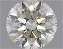 Natural Diamond 0.41 Carats, Round with Excellent Cut, J Color, SI2 Clarity and Certified by IGI