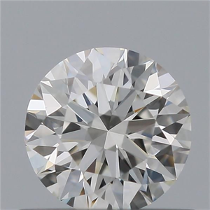 Picture of Natural Diamond 0.54 Carats, Round with Excellent Cut, I Color, VVS2 Clarity and Certified by GIA
