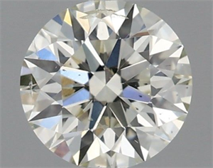 Picture of Natural Diamond 0.40 Carats, Round with Excellent Cut, K Color, SI2 Clarity and Certified by IGI