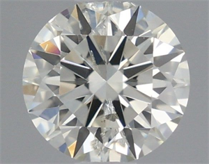 Picture of Natural Diamond 0.40 Carats, Round with Excellent Cut, K Color, I1 Clarity and Certified by IGI
