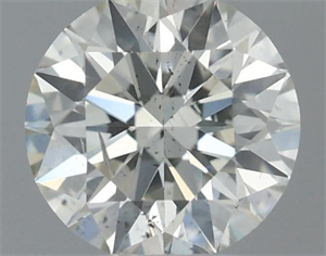 Picture of Natural Diamond 0.40 Carats, Round with Excellent Cut, L Color, SI2 Clarity and Certified by IGI