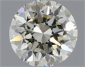 Natural Diamond 0.52 Carats, Round with Very Good Cut, L Color, SI2 Clarity and Certified by IGI