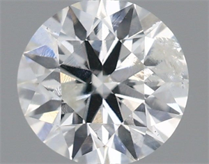 Picture of Natural Diamond 0.50 Carats, Round with Excellent Cut, E Color, I1 Clarity and Certified by IGI