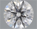 Natural Diamond 0.50 Carats, Round with Excellent Cut, E Color, I1 Clarity and Certified by IGI