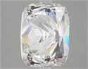 Natural Diamond 4.06 Carats, Cushion with  Cut, H Color, VS2 Clarity and Certified by GIA