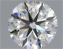 Natural Diamond 0.50 Carats, Round with Very Good Cut, I Color, VVS2 Clarity and Certified by GIA