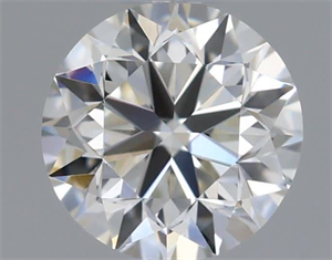 Picture of Natural Diamond 0.50 Carats, Round with Very Good Cut, I Color, VVS2 Clarity and Certified by GIA