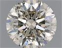 Natural Diamond 1.04 Carats, Round with Excellent Cut, K Color, SI2 Clarity and Certified by IGI