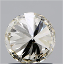 Natural Diamond 0.90 Carats, Round with Excellent Cut, N Color, VS2 Clarity and Certified by GIA