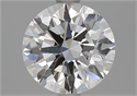 Natural Diamond 1.69 Carats, Round with Excellent Cut, D Color, VS1 Clarity and Certified by GIA