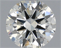 Natural Diamond 0.76 Carats, Round with Excellent Cut, J Color, VVS2 Clarity and Certified by IGI