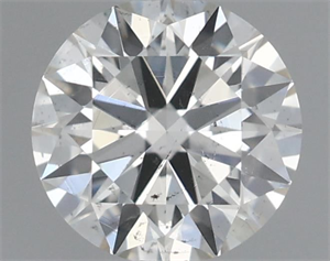 Picture of Natural Diamond 0.44 Carats, Round with Excellent Cut, H Color, SI1 Clarity and Certified by IGI