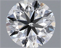 Natural Diamond 0.41 Carats, Round with Very Good Cut, I Color, IF Clarity and Certified by GIA