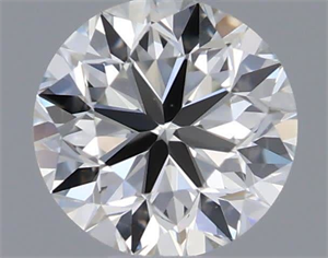 Picture of Natural Diamond 0.41 Carats, Round with Very Good Cut, I Color, IF Clarity and Certified by GIA