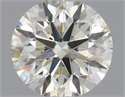 Natural Diamond 0.59 Carats, Round with Excellent Cut, J Color, SI1 Clarity and Certified by IGI