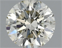 Natural Diamond 0.58 Carats, Round with Excellent Cut, J Color, VS2 Clarity and Certified by IGI