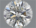 Natural Diamond 0.52 Carats, Round with Excellent Cut, H Color, SI2 Clarity and Certified by IGI
