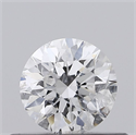 Natural Diamond 0.40 Carats, Round with Excellent Cut, E Color, I1 Clarity and Certified by IGI
