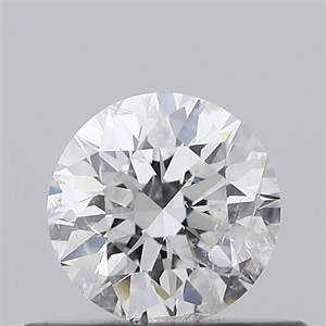 Picture of Natural Diamond 0.40 Carats, Round with Excellent Cut, E Color, I1 Clarity and Certified by IGI