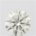 Natural Diamond 1.19 Carats, Round with Excellent Cut, N Color, I1 Clarity and Certified by IGI