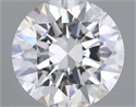 Natural Diamond 0.41 Carats, Round with Excellent Cut, H Color, VS2 Clarity and Certified by GIA