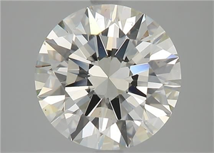 Picture of Natural Diamond 3.01 Carats, Round with Excellent Cut, K Color, VS2 Clarity and Certified by GIA