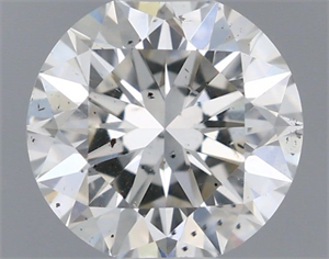 Picture of Natural Diamond 0.70 Carats, Round with Excellent Cut, J Color, SI2 Clarity and Certified by IGI