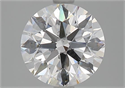 Natural Diamond 2.05 Carats, Round with Excellent Cut, D Color, SI1 Clarity and Certified by GIA