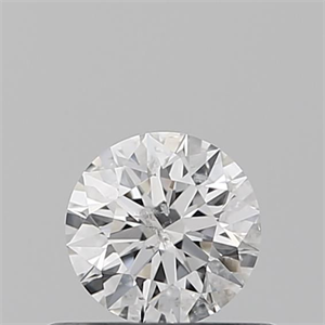 Picture of Natural Diamond 0.40 Carats, Round with Excellent Cut, E Color, SI2 Clarity and Certified by IGI