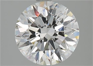 Picture of Natural Diamond 2.14 Carats, Round with Excellent Cut, E Color, VVS2 Clarity and Certified by GIA