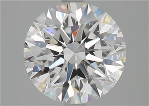 Picture of Natural Diamond 2.42 Carats, Round with Excellent Cut, E Color, VS2 Clarity and Certified by GIA