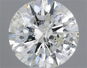 Picture of Natural Diamond 0.53 Carats, Round with Excellent Cut, G Color, I1 Clarity and Certified by IGI
