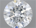 Natural Diamond 0.51 Carats, Round with Very Good Cut, G Color, I1 Clarity and Certified by IGI