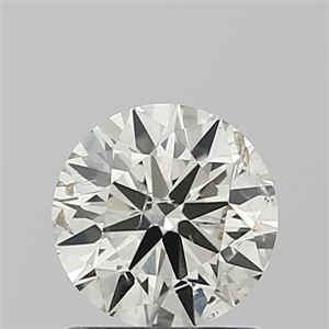 Picture of Natural Diamond 1.01 Carats, Round with Excellent Cut, L Color, SI2 Clarity and Certified by IGI