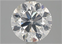 Natural Diamond 2.01 Carats, Round with Very Good Cut, G Color, I1 Clarity and Certified by GIA