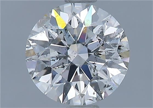 Picture of Natural Diamond 1.01 Carats, Round with Excellent Cut, G Color, I1 Clarity and Certified by GIA