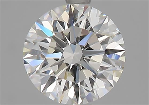 Picture of Natural Diamond 1.70 Carats, Round with Excellent Cut, I Color, VVS2 Clarity and Certified by GIA