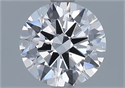 Natural Diamond 1.51 Carats, Round with Excellent Cut, F Color, VVS2 Clarity and Certified by GIA