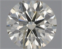 Natural Diamond 0.51 Carats, Round with Excellent Cut, L Color, SI2 Clarity and Certified by IGI