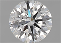 Diamante Natural 1.07 quilates, Redondo , Color F, claridad VVS2 y certificado GIA