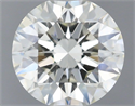 Natural Diamond 0.76 Carats, Round with Excellent Cut, J Color, VVS1 Clarity and Certified by IGI