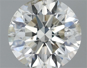 Picture of Natural Diamond 0.50 Carats, Round with Excellent Cut, I Color, SI2 Clarity and Certified by IGI