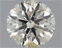 Natural Diamond 0.50 Carats, Round with Excellent Cut, K Color, I1 Clarity and Certified by IGI